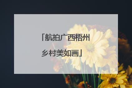 航拍广西梧州乡村美如画