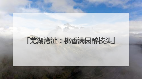 芜湖湾沚：桃香满园醉枝头