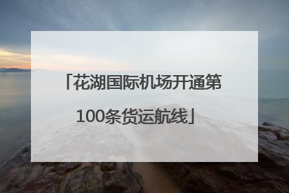 花湖国际机场开通第100条货运航线