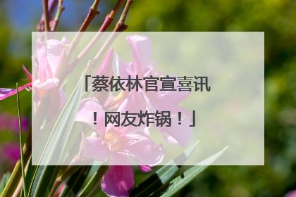 蔡依林官宣喜讯！网友炸锅！