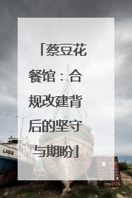 蔡豆花餐馆：合规改建背后的坚守与期盼