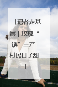 记者走基层｜玫瑰“链”三产 村民日子甜