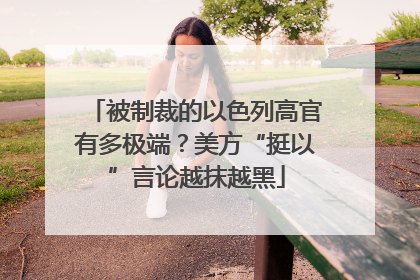 被制裁的以色列高官有多极端？美方“挺以”言论越抹越黑