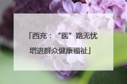 西充：“医”路无忧 增进群众健康福祉