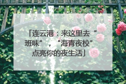 连云港：来这里去“班味”，“海青夜校”点亮你的夜生活