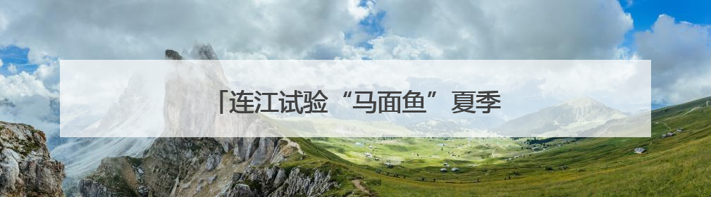 连江试验“马面鱼”夏季高温混养 为福建首次