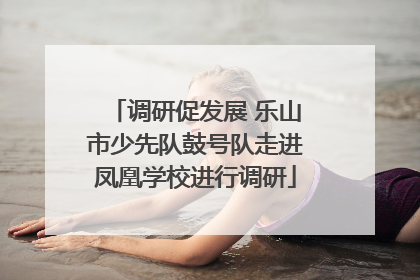 调研促发展 乐山市少先队鼓号队走进凤凰学校进行调研