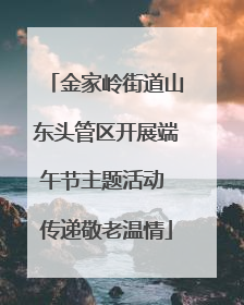 金家岭街道山东头管区开展端午节主题活动 传递敬老温情
