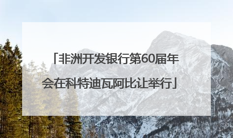 非洲开发银行第60届年会在科特迪瓦阿比让举行