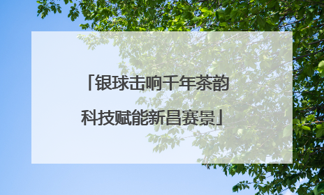 银球击响千年茶韵 科技赋能新昌赛景