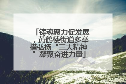 铸魂聚力促发展，黄鹤楼街道多举措弘扬“三大精神”凝聚奋进力量