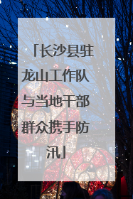 长沙县驻龙山工作队与当地干部群众携手防汛