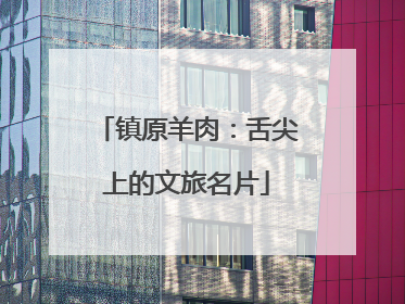 镇原羊肉：舌尖上的文旅名片