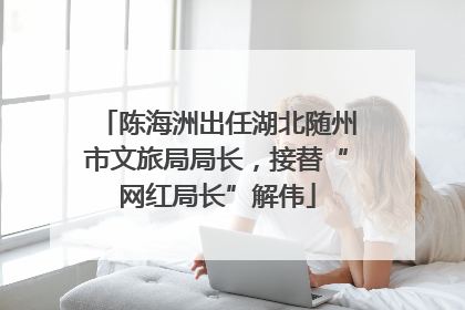 陈海洲出任湖北随州市文旅局局长，接替“网红局长”解伟