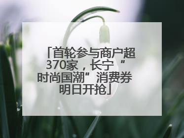 首轮参与商户超370家，长宁“时尚国潮”消费券明日开抢
