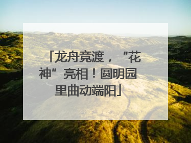 龙舟竞渡，“花神”亮相！圆明园里曲动端阳