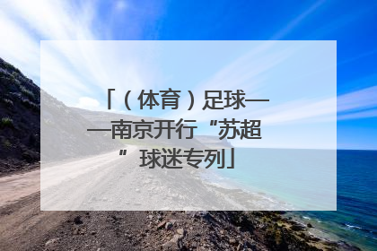 （体育）足球——南京开行“苏超”球迷专列
