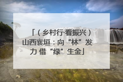 （乡村行·看振兴）山西襄垣：向“林”发力 借“绿”生金