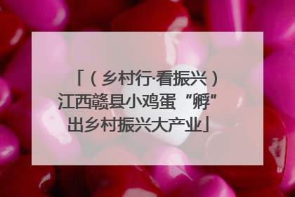 （乡村行·看振兴）江西赣县小鸡蛋“孵”出乡村振兴大产业