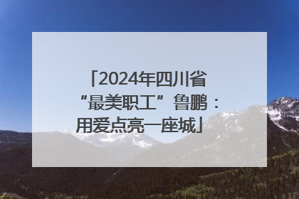 2024年四川省“最美职工”鲁鹏：用爱点亮一座城