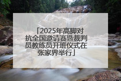 2025年高脚对抗全国邀请赛暨裁判员教练员开班仪式在张家界举行